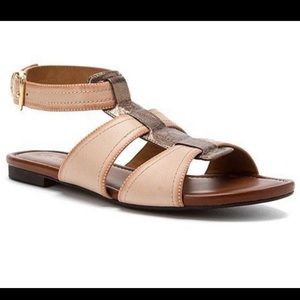 Clarks gladiator nude sandal